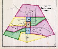 Frederick City Ward Map, Frederick County 1873
